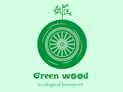Green wood Logotype branding design graphicdesign illustration logo vector