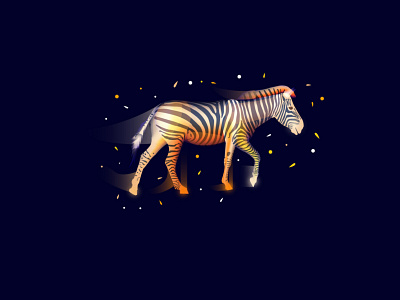 Illustration from the collection "Fantasy Africa" africa branding design graphicdesign illustration vector zebra