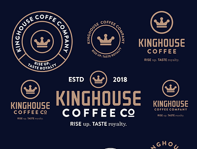KINGHOUSE COFFEE LOGO DESIGN brand brand identity brand identity design branding branding graphic design coffe coffeelogo design graphic design logo logo design logodesign