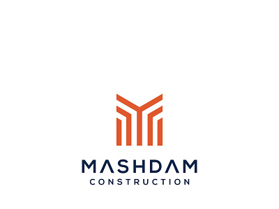 MASHDAM CONSTRUCTION LOGO DESIGN brand brand identity brand identity design branding business card constructionlogo fashion graphic design logo logodesign