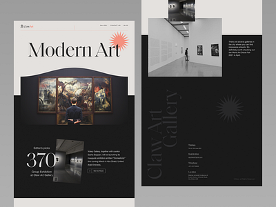 ClawArt - Art Exhibition Website by Saidul Islam for Untitled on Dribbble