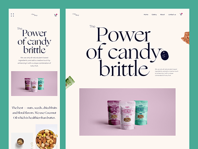 Candy Brittle Website(mobile responsive)