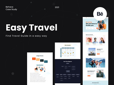 Easy Travel- Find Travel Guide(Behance Case Study)