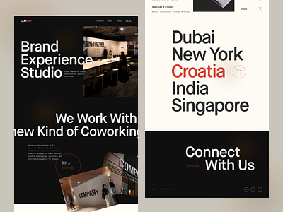 COMPANY - Creative Agency Website agency agency website animation black and white design design agency dribbble interface landing page minimal motion saidul islam typography ui ui design uiux uxdesign visual design web website design