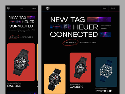 Tag Heuer watch store Web Exploration by Saidul Islam on Dribbble