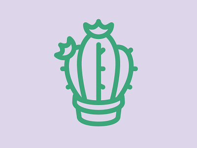 Day 7 - Cactus - 100 Icons Daily 100days cactus design icon illustration leeayr logo minimal plant vector