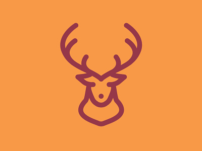 Day 10 - Deer - 100 Icons Daily 100days animal deer design icon illustration leeayr logo minimal vector