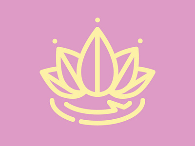 Day 18 - Lotus - 100 Icons Daily 100days design icon illustration leeayr logo lotus minimal plant vector