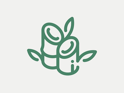 Day 27 - Bamboo - 100 Icons Daily 100days bamboo design icon illustration leeayr logo minimal plant vector