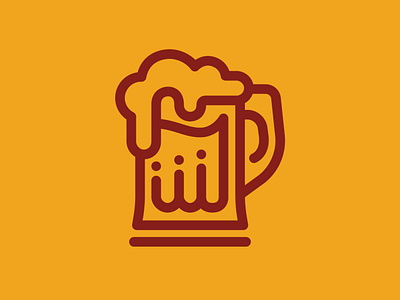 Day 36 - Beer - 100 Icons Daily 100days beer design icon illustration leeayr logo minimal pint vector