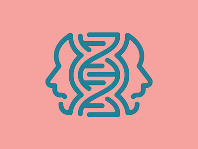 Day 42 - DNA - 100 Icons Daily 100days design dna genetic icon illustration leeayr logo minimal vector