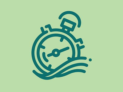 Day 75 - Stopwatch 100 Icons Daily 100days design icon illustration leeayr logo minimal stopwatch timer vector