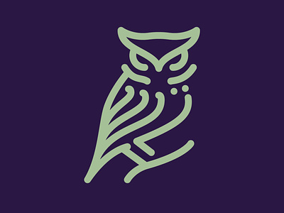 Day 77 - Owl 100 Icons Daily 100days design icon illustration leeayr logo minimal owl vector