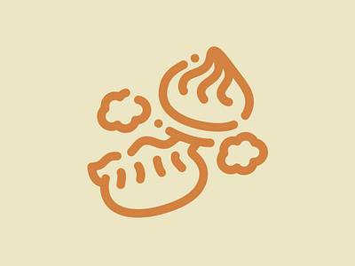 Day 84 - Dumplings 100 Icons Daily 100days design dumplings food icon illustration leeayr minimal vector