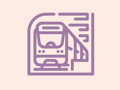 Day 94 - Subway 100 Icons Daily 100days design icon illustration leeayr logo minimal subway train vector