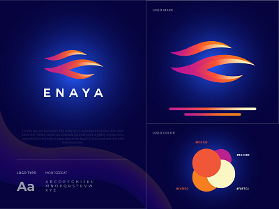 Enaya brand and identity branding designer flat gfx graphicdesign icon illustration illustrator logo logo type logodesign logodesigner vector