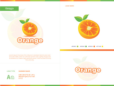 Orange Logo brand and identity branding business logo company logo designer fruit logo graphicdesign logo logo type logodesigner orange orange logo symbol icon symbol logo vector