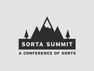 Sorta Summit Logo branding business flat icon logo mountain summit trees wilderness