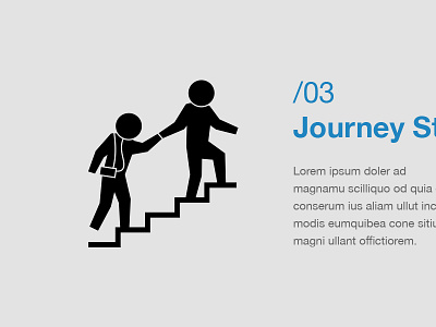 User Journey Stage Illustration flat icon illustration journey model simple