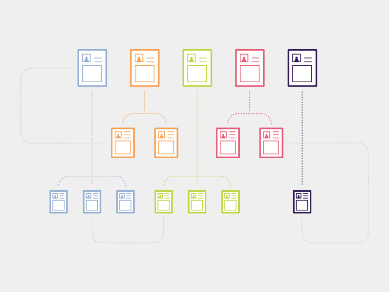 Blog Post Persona Concept simple research persona icon illustration flat design
