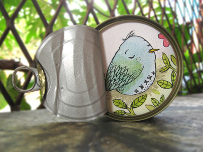 Can of tuna illustrated artwork canoftuna