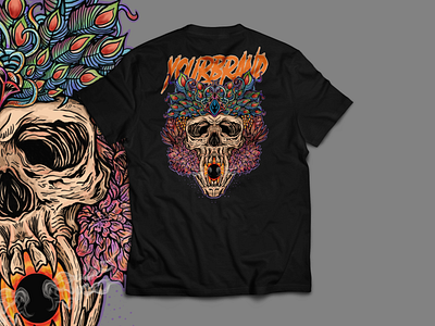 andaru cloth merch skull tee design