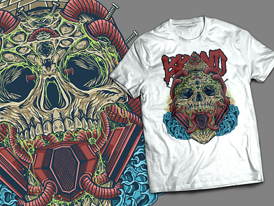 eye artworkforsale cloth design illustration merch skull