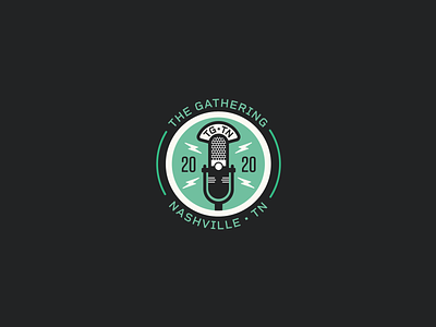 The Gathering Conference - Nashville 2020 conference design conference logo logo microphone