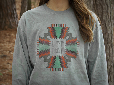 Pine Tree / Aztec Pattern Shirt aztec geometric native pattern tree typography