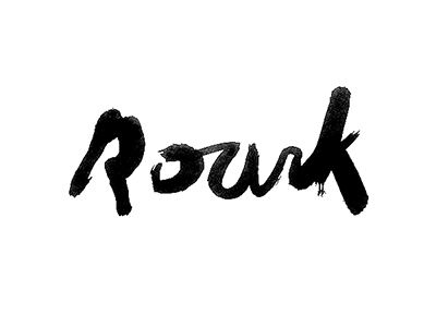 Roark Script - Brushed Exploration brush ink lettering script