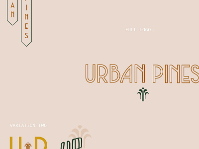 Urban Pines Branding branding design icon illustration lettering logo type typography