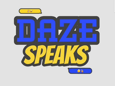 Daze Speaks PC art brand branding drawing logo logo design podcast