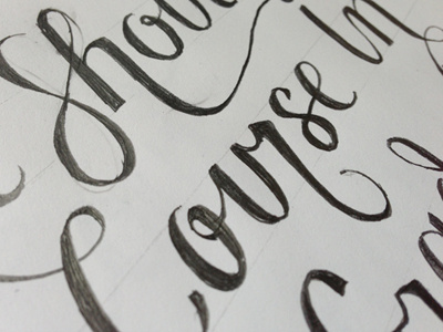 Course hand lettering typography