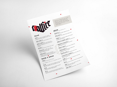 Pizza Menu Design branding design designer illustration lettering logo typography vector