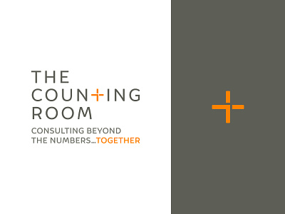 The Counting Room – logo accountant arrow branding logo plus