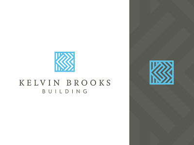 Kelvin Brooks Building – logo art-deco b brand identity design classy home builder k logo design sophisticated