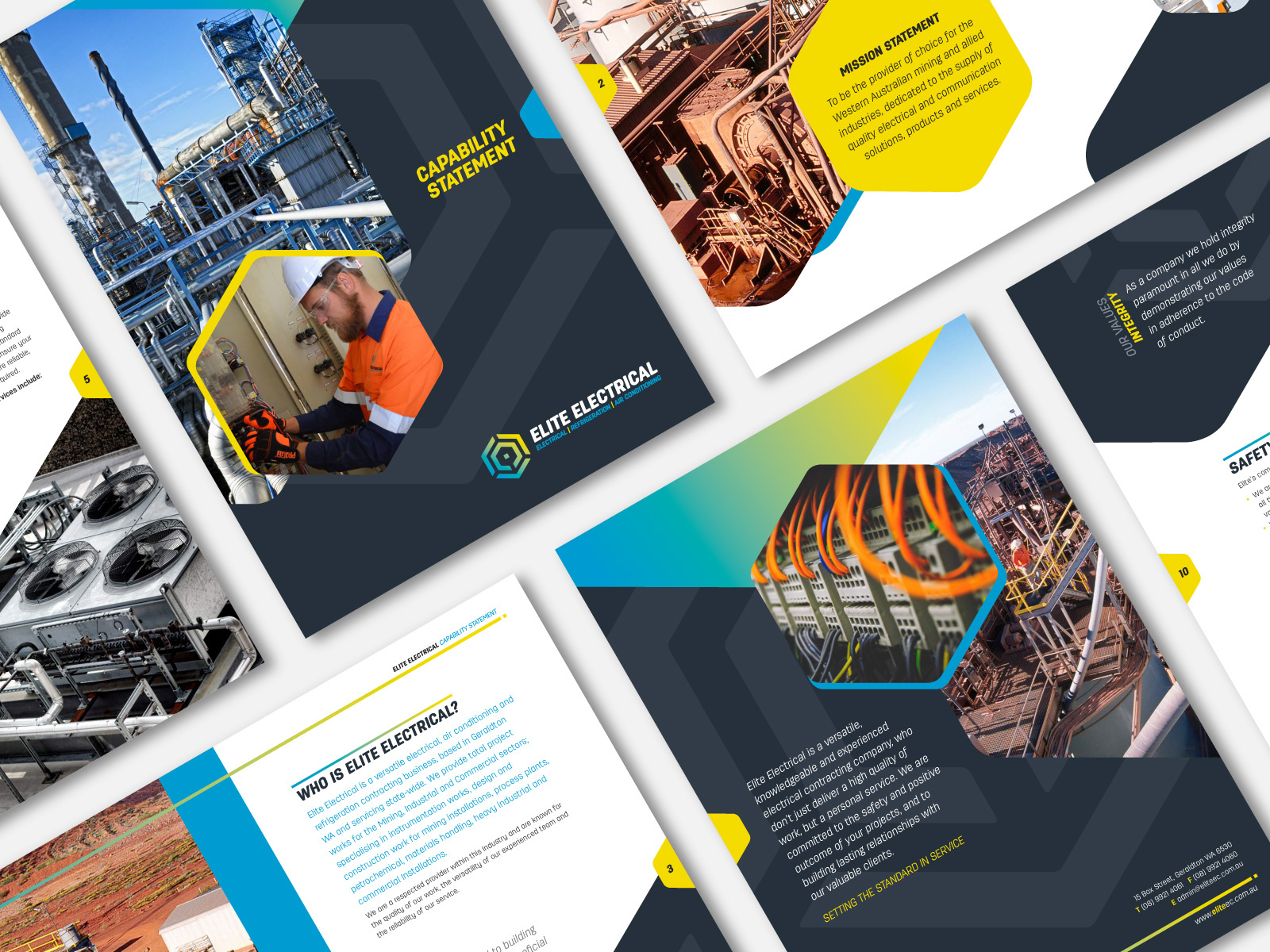 Elite Electrical Brochure Design By Dale Wallace On Dribbble