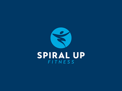 Spiral Up Fitness – logo abstract person fitness logo logo design spiral uplifting