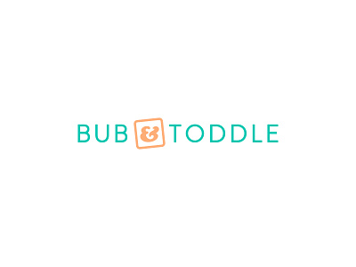 Bub & Toddle – logo alphabet blocks baby products clean friendly logo design playful toddler products
