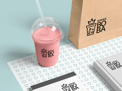 Kings Boba Logo Design