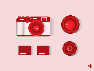 Camera Ilustration art design flat graphic design icon illustration illustrator logo minimal vector