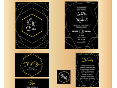 Luxury Wedding Invitation Kit bridal card greeting invitation wedding