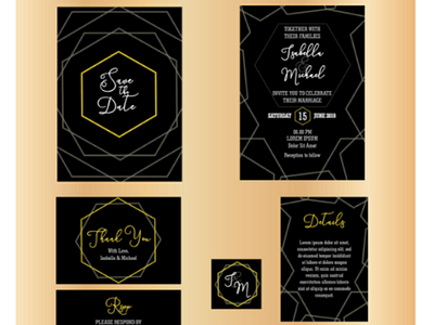 Luxury Wedding Invitation Kit