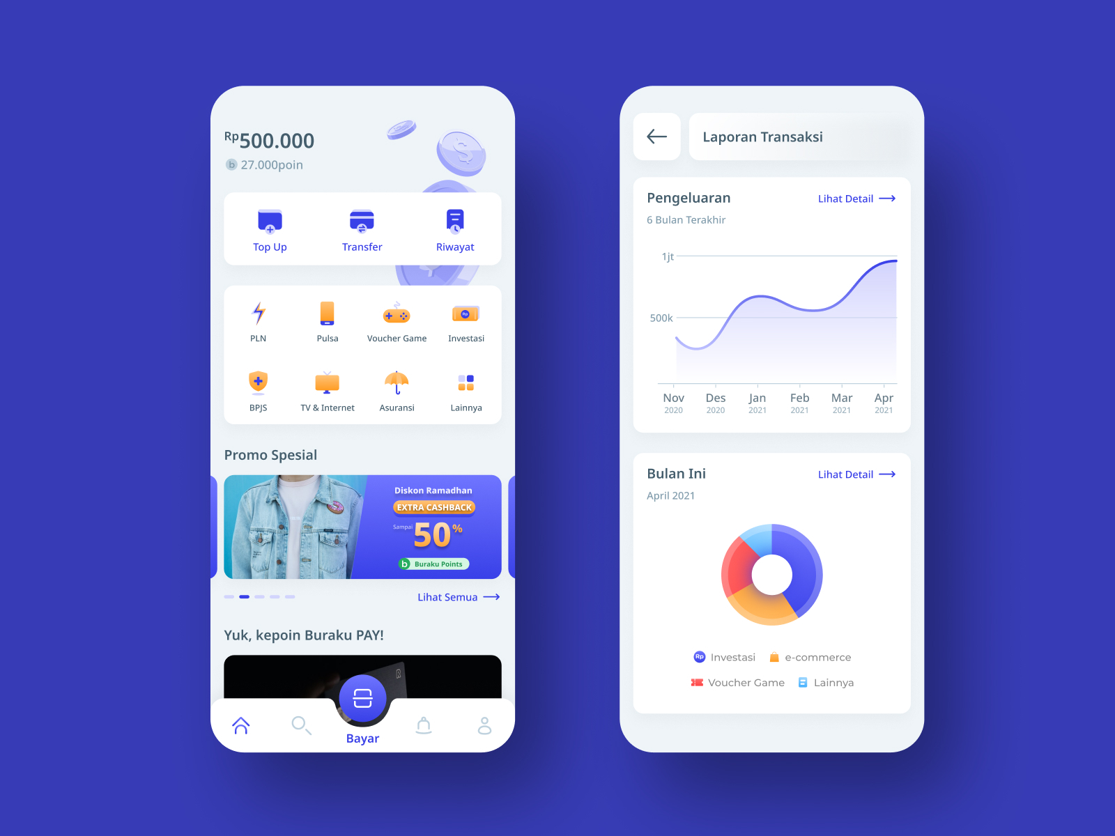 Mobile Payment App by Abi Karami Wijaya on Dribbble