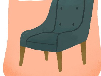 Chair digital furniture illustration