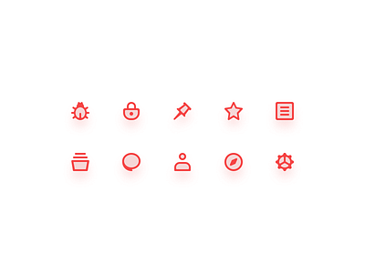 Two-tone icons