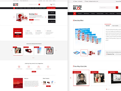 'Picture Bloc' Website Redesign design graphic home page psd template ui ux web