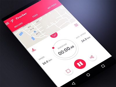 Activity Tracker App Material Design