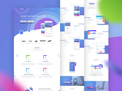 Saas & Mobile App Landing Page by Imran Khan on Dribbble