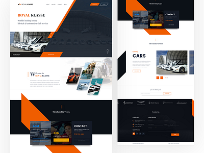 Website Design Experiment for Royal Klasse design illustration interaction typography ui ux web web ui website